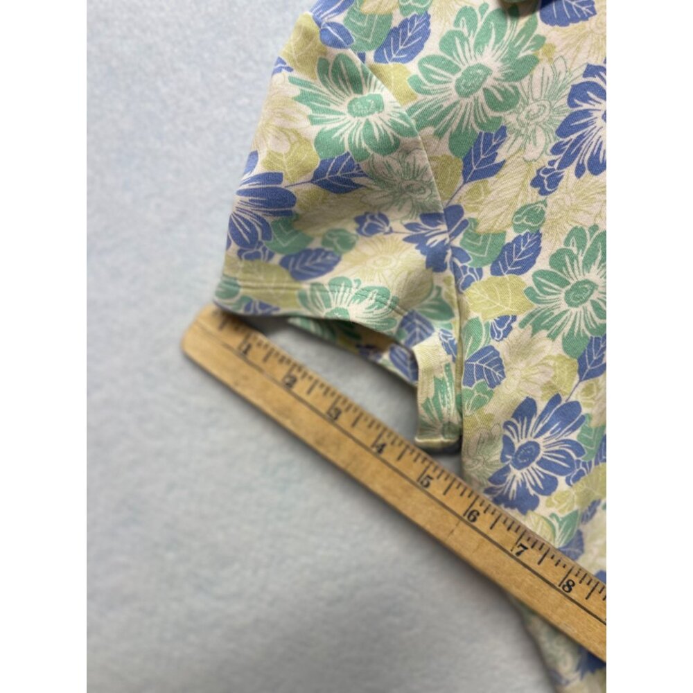 Croft & Barrow Sleeveless Floral Print Top Blouse Polo Style Women's Large - Picture 9 of 9